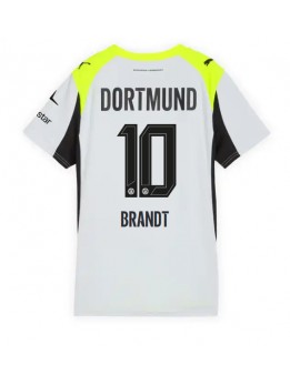 Billige Borussia Dortmund Julian Brandt #10 Bortedrakt Dame 2025-26 Kortermet